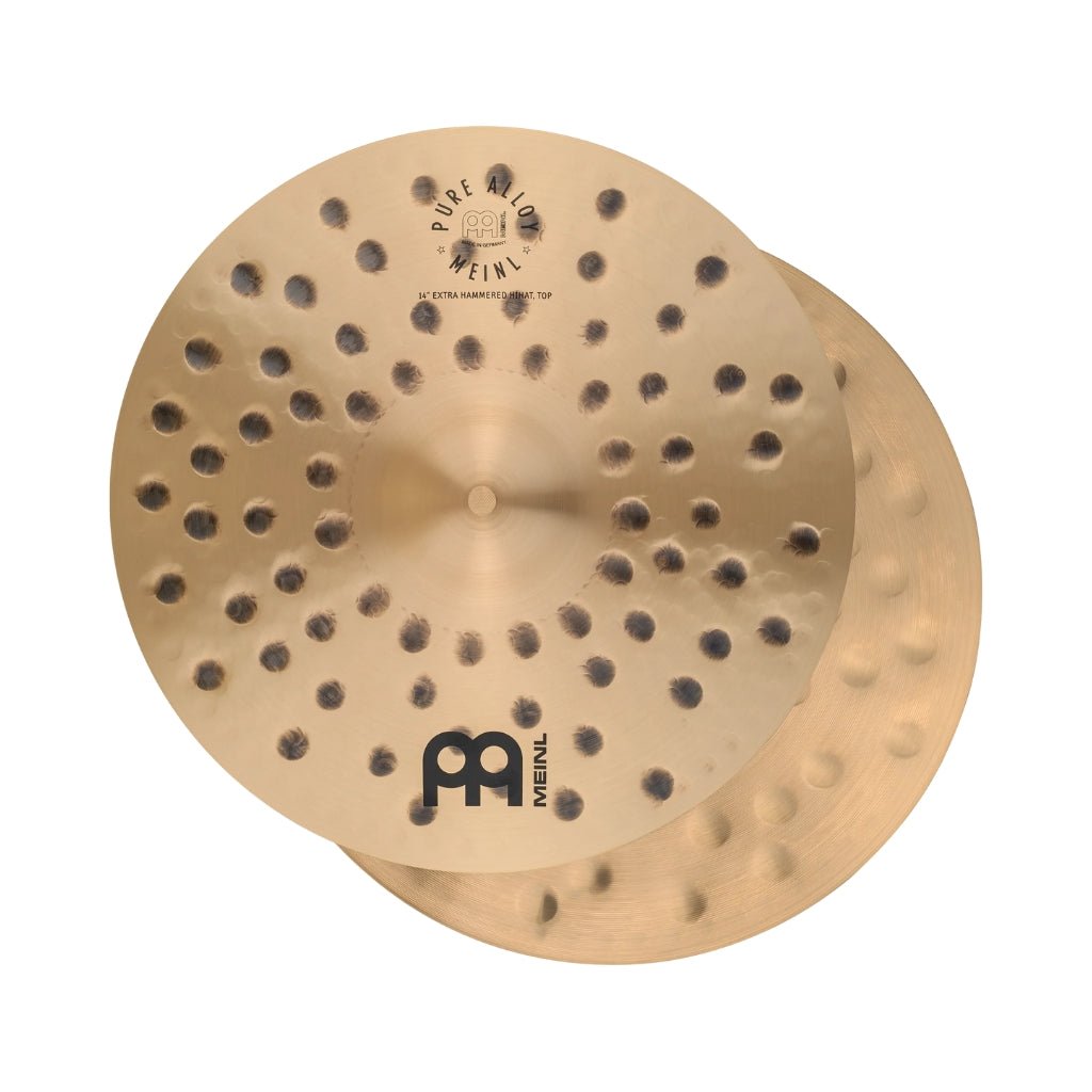 Meinl Cymbals Pure Alloy Hi-Hats - 14 inches, Extra Hammered Cymbals Sky Music