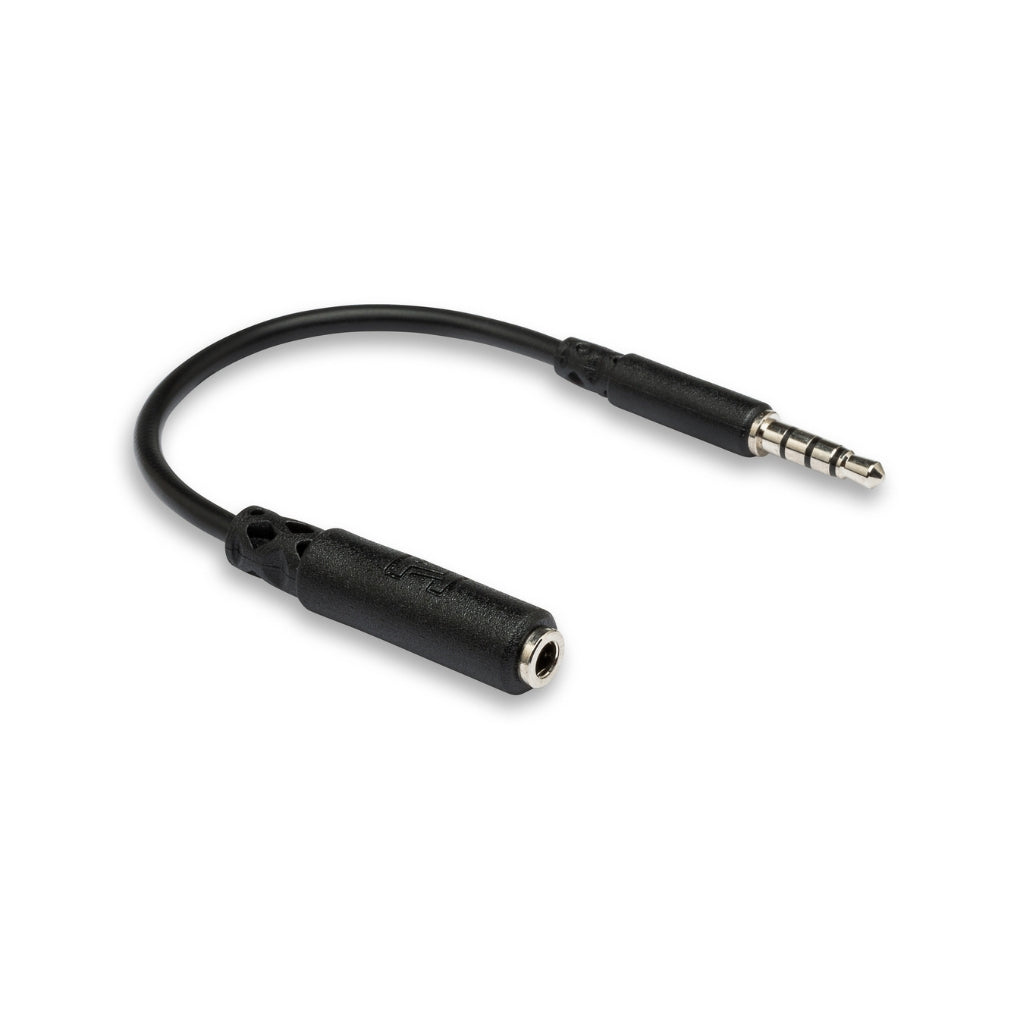 Hosa - 3.5 mm TRRS to Slim 3.5 mm TRRS - Headphone Adaptor