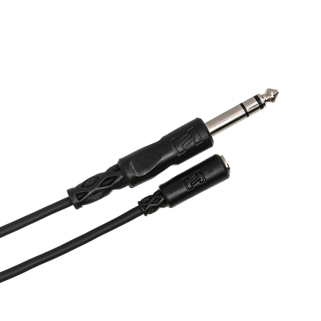 Hosa Technology - 3.5 mm TRS to 1/4 in TRS - Headphone Adapter Cable 25ft