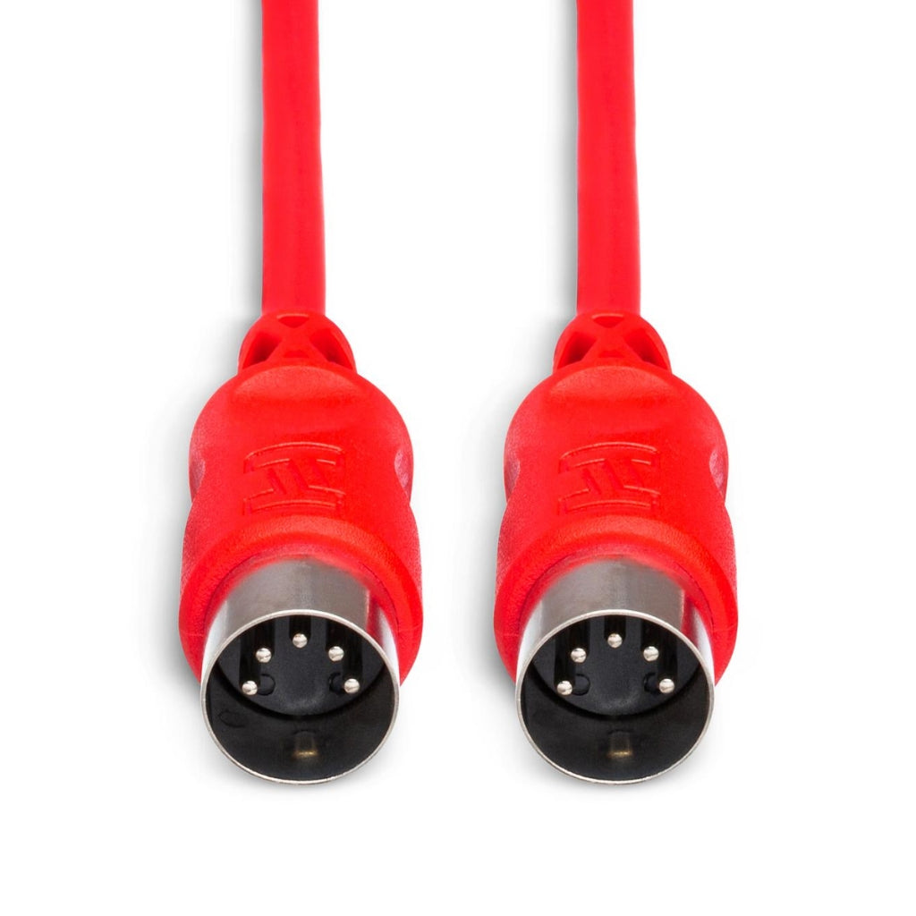 Hosa Technology - 5-pin DIN to Same - MIDI Cable 15ft, Red