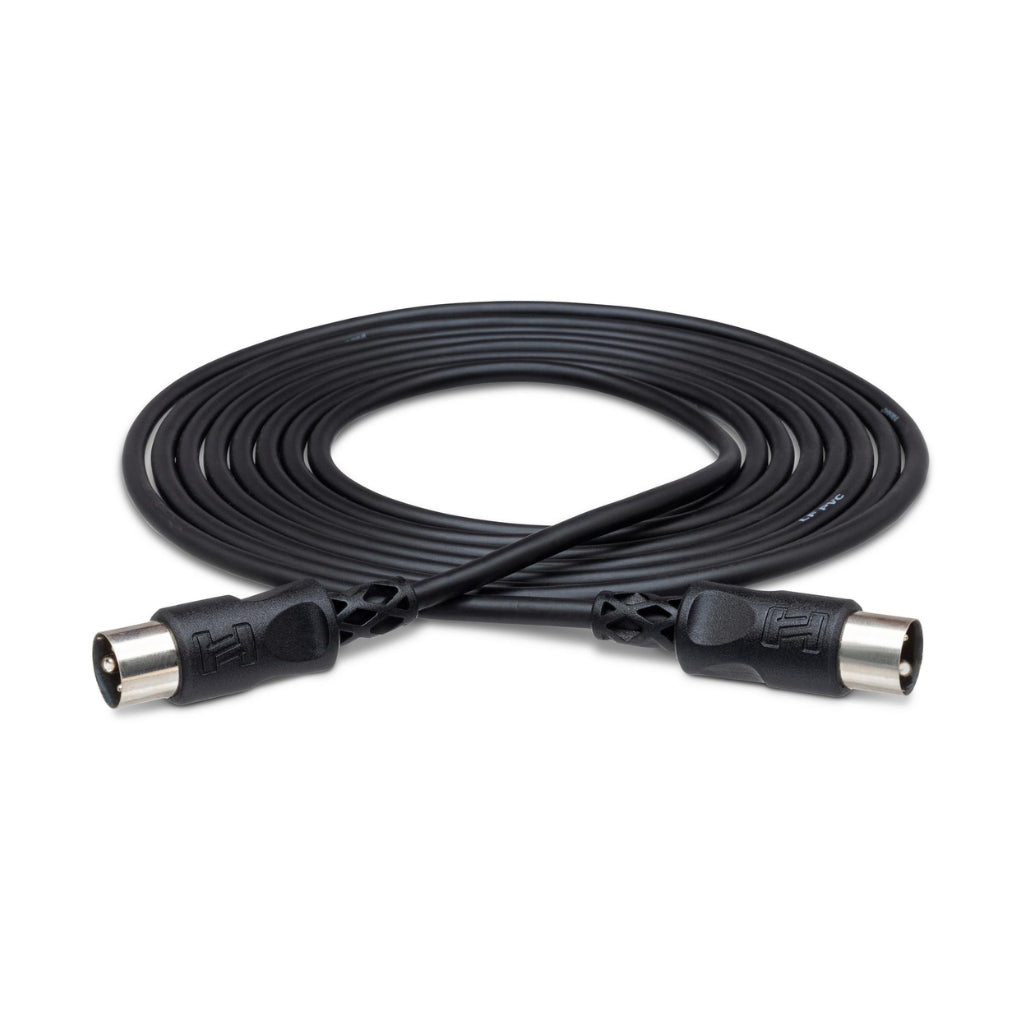 Hosa Technology - 5-pin DIN to Same - MIDI Cable 20ft, Black