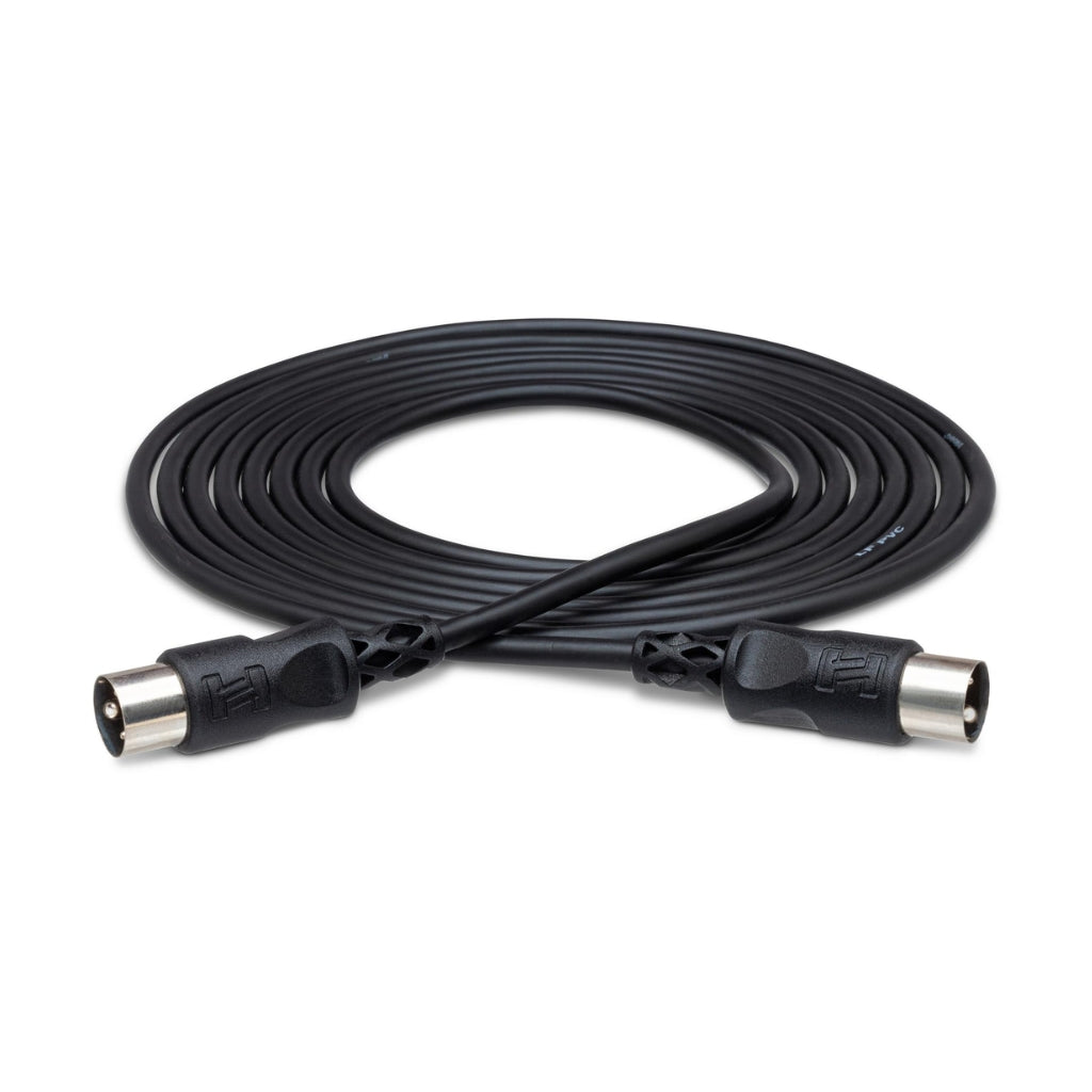 Hosa Technology - 5-pin DIN to Same - MIDI Cable 25ft Black