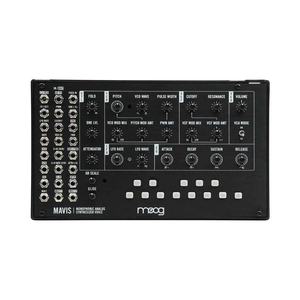 Moog Mavis Semi-modular Analog Synthesizer Kit and Eurorack Module - 44HP Synthesizers Sky Music