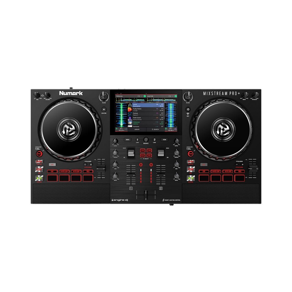 Numark Mixstream Pro + Standalone Streaming DJ Controller with Amazon Music DJ Controllers Sky Music