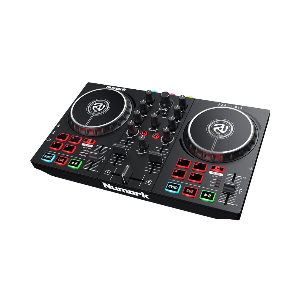 Numark Party Mix II DJ Controller with Built-In Light Show DJ Controllers Sky Music