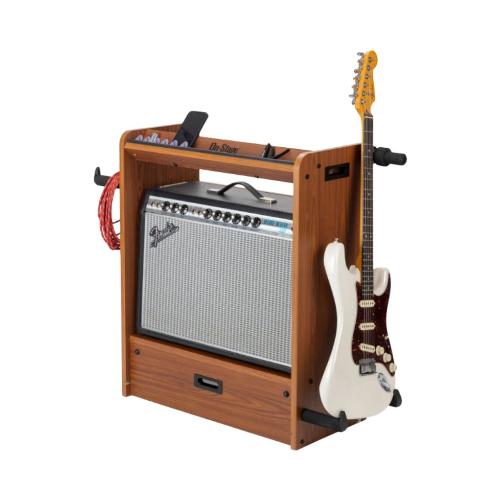 On Stage Professional Guitar Workstation - Rosewood Guitar Stands Sky Music