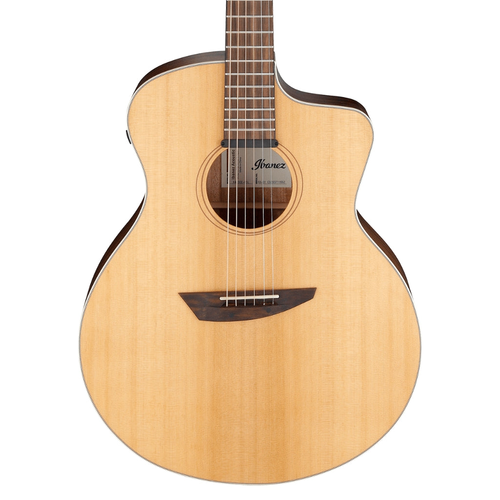 Ibanez - PA230E Acoustic Guitar - Natural Satin Top, Natural Low Gloss Back and Sides Acoustic Guitar
