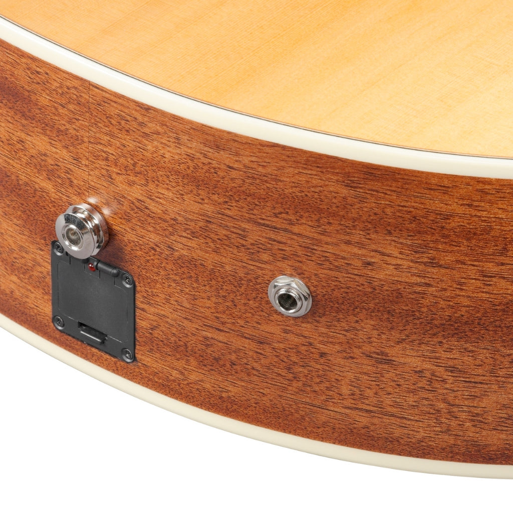 Ibanez - PA230E Acoustic Guitar - Natural Satin Top, Natural Low Gloss Back and Sides Acoustic Guitar