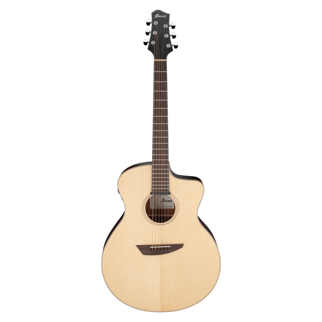 Ibanez - PA300E Acoustic Guitar - Natural Satin Top, Natural Low Gloss Back and Sides