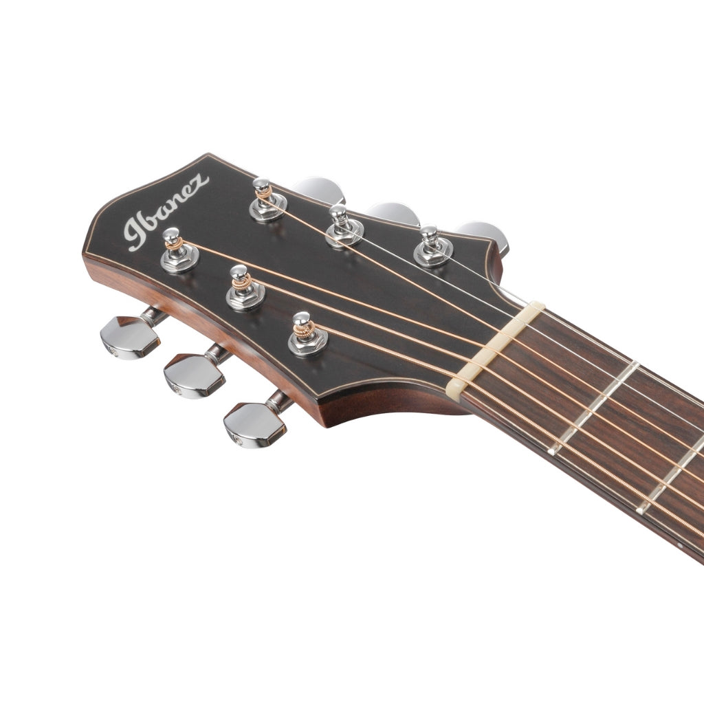 Ibanez - PA300E Acoustic Guitar - Natural Satin Top, Natural Low Gloss Back and Sides