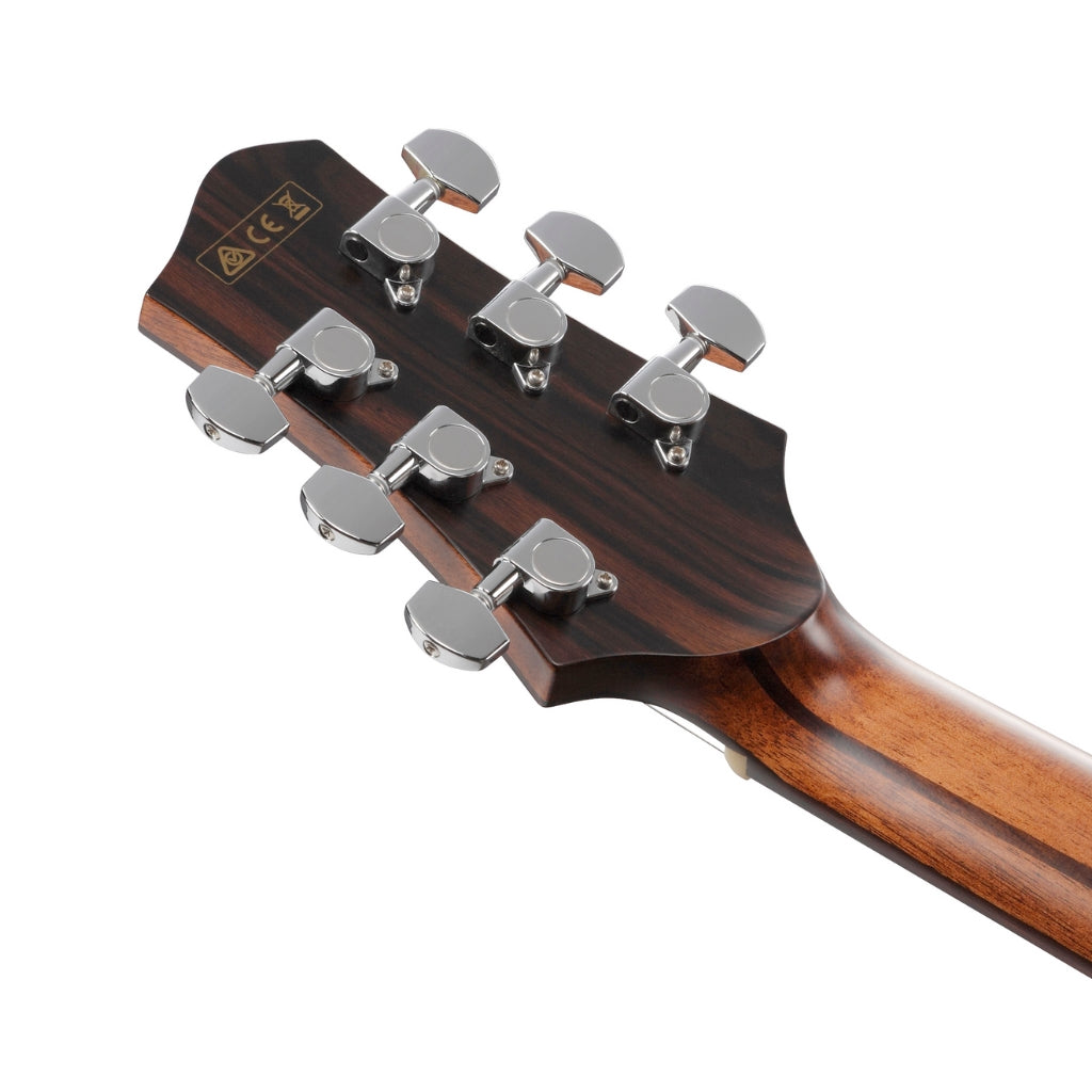 Ibanez - PA300E Acoustic Guitar - Natural Satin Top, Natural Low Gloss Back and Sides