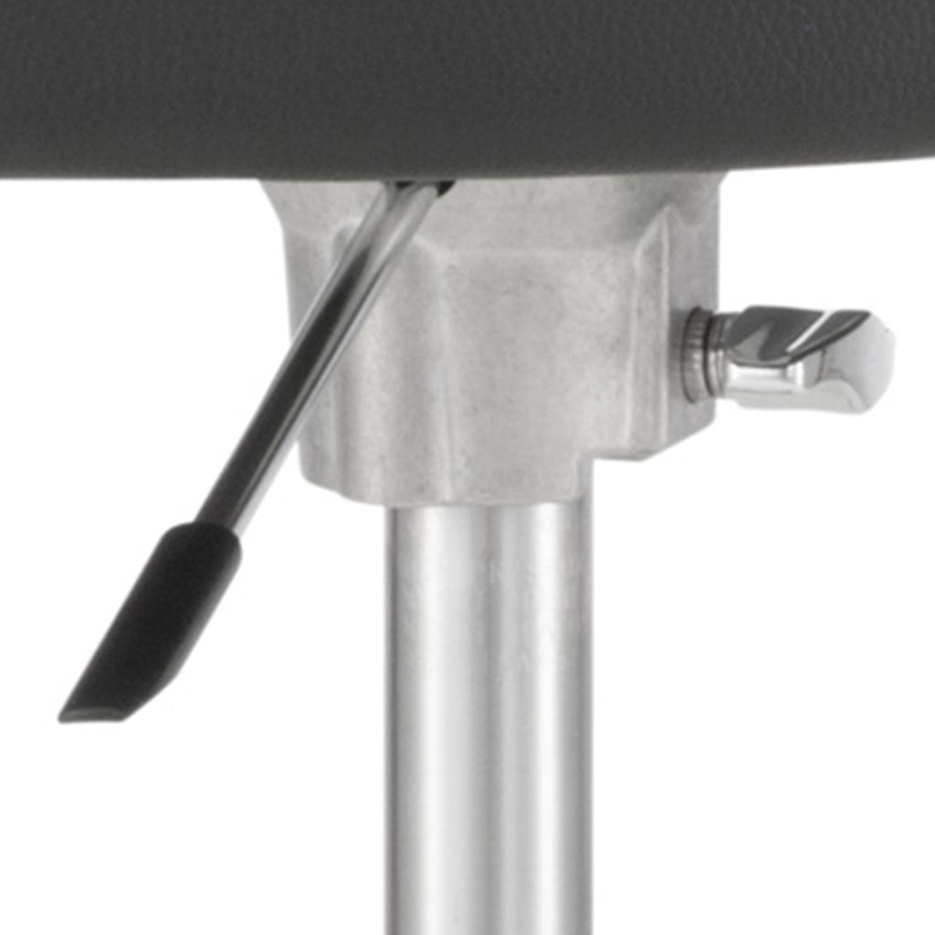 Pearl 15" Gas Lift Throne with Trilateral Multi-Core Foam Cushion & Aluminium Struts Drum Hardware Sky Music