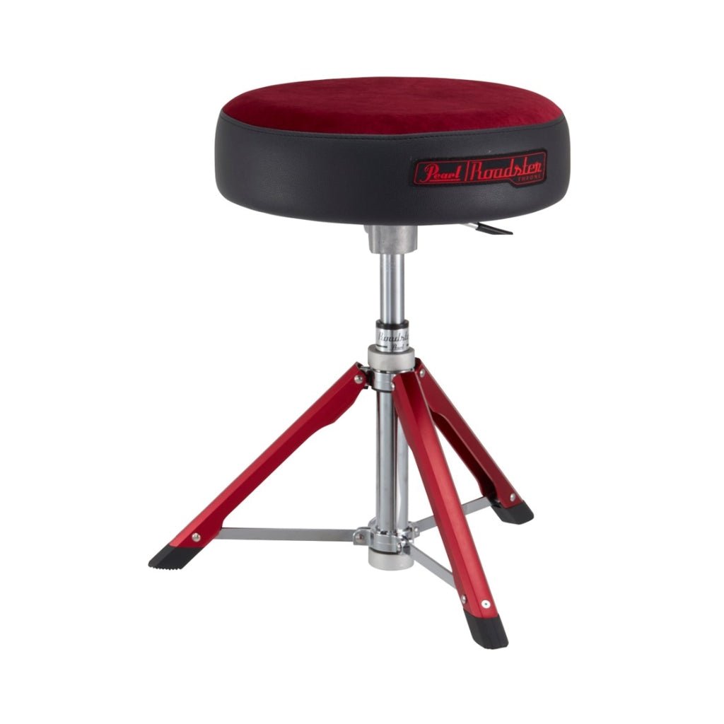 Pearl D1500RGLRST Limited Edition Pearl Roadster Drum Throne - Red Drum Hardware Sky Music