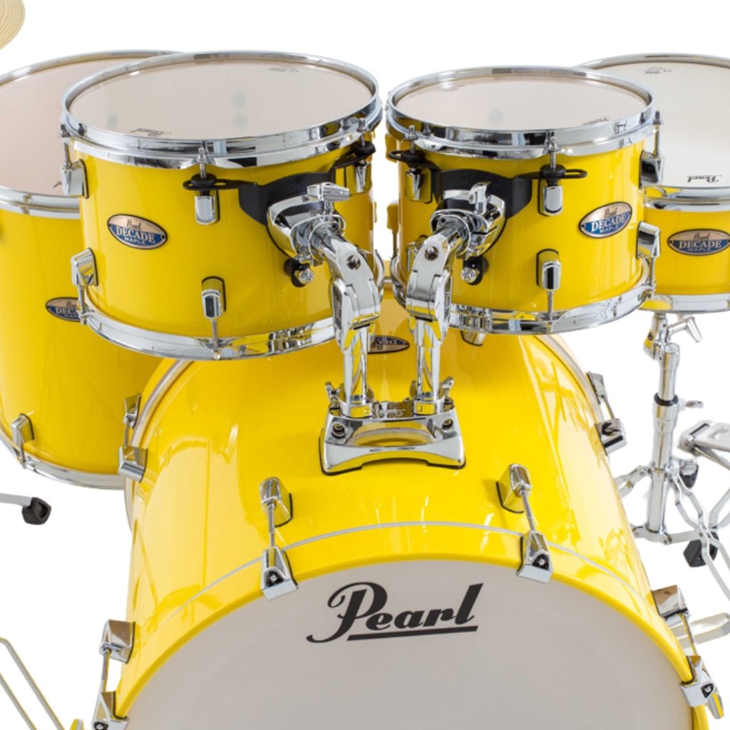 Pearl Decade Maple 5pc 22" Fusion Increda-Bundle Drum Kit - Solid Yellow Acoustic Drums Sky Music