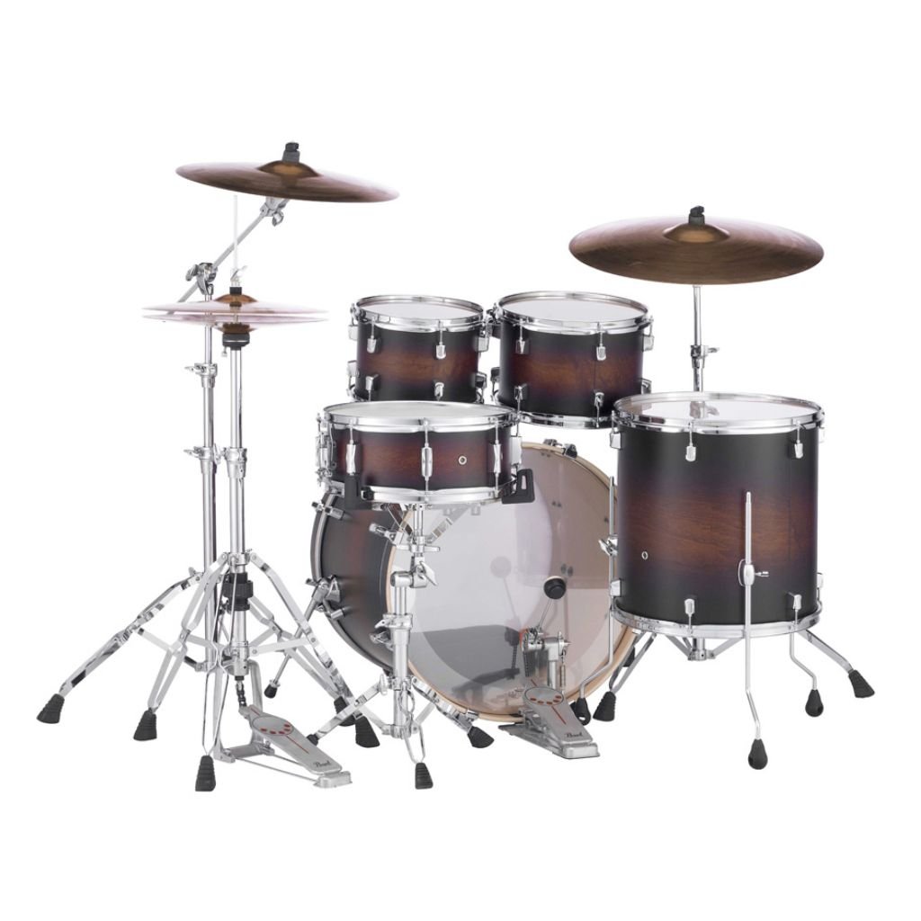Pearl Decade Maple 5pc 22" Fusion Plus Increda-Bundle Drum Kit - Satin Brown Burst Acoustic Drums Sky Music