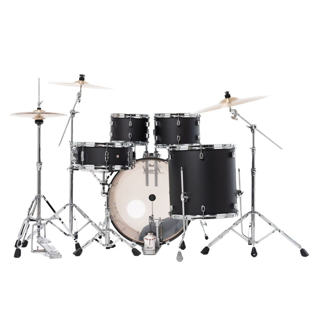 Pearl Decade Maple 5pc 22" Fusion Plus Increda-Bundle Drum Kit - Satin Slate Black Acoustic Drums Sky Music
