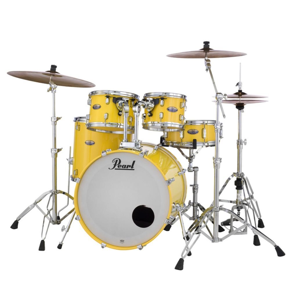 Pearl Decade Maple 5pc 22" Fusion Plus Increda-Bundle Drum Kit - Solid Yellow Acoustic Drums Sky Music