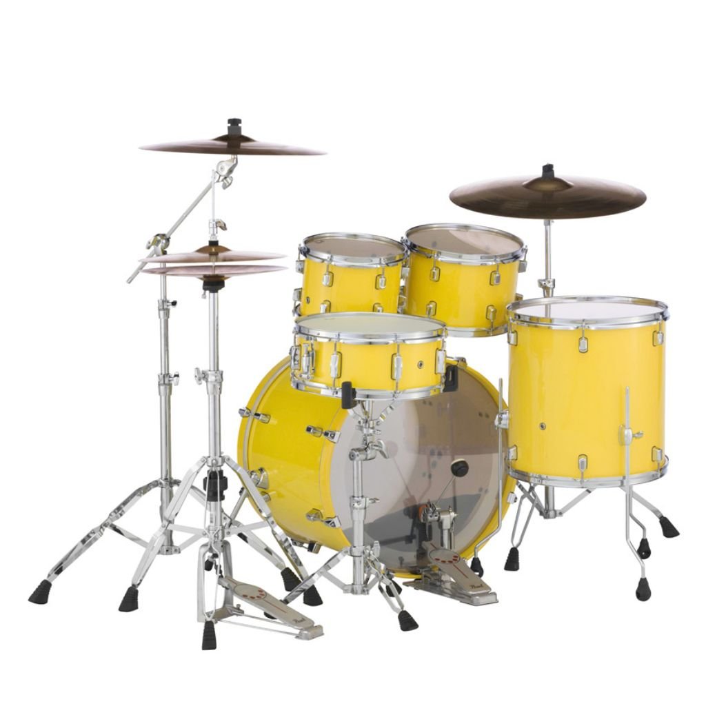 Pearl Decade Maple 5pc 22" Fusion Plus Increda-Bundle Drum Kit - Solid Yellow Acoustic Drums Sky Music