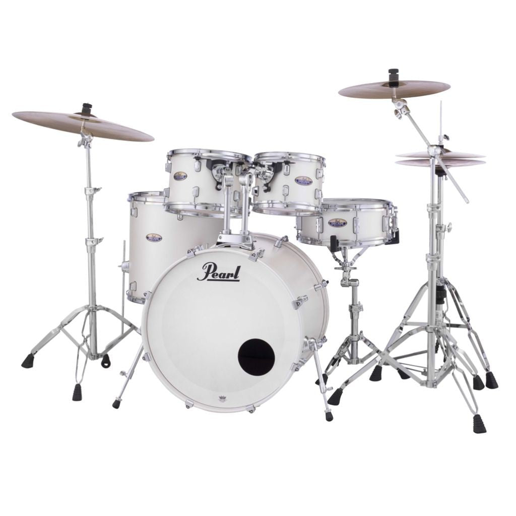 Pearl Decade Maple 5pc 22" Fusion Plus Increda-Bundle Drum Kit - White Satin Pearl Acoustic Drums Sky Music