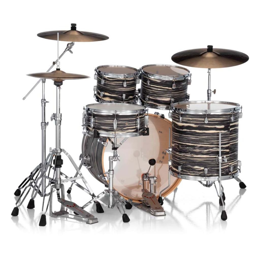 Pearl Decade Maple Artisan 5pc 22" Fusion Plus Drum Kit - Black Satin Marble Acoustic Drums Sky Music