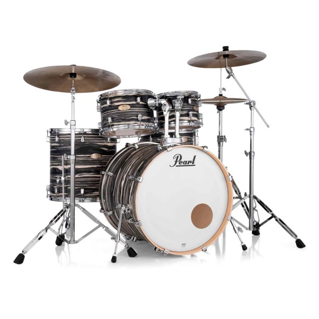 Pearl Decade Maple Artisan 5pc 22" Fusion Plus Drum Kit - Black Satin Marble Acoustic Drums Sky Music