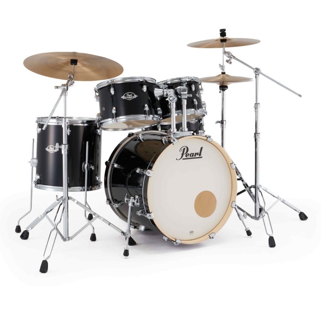 Pearl Export Plus 5pc 20" Fusion Drum Kit with BRD-1 Cymbals - Jet Black Acoustic Drums Sky Music