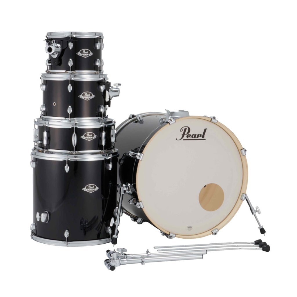 Pearl Export Plus 5pc 22" Fusion Drum Kit with Zildjian Cymbals - Jet Black Acoustic Drums Sky Music