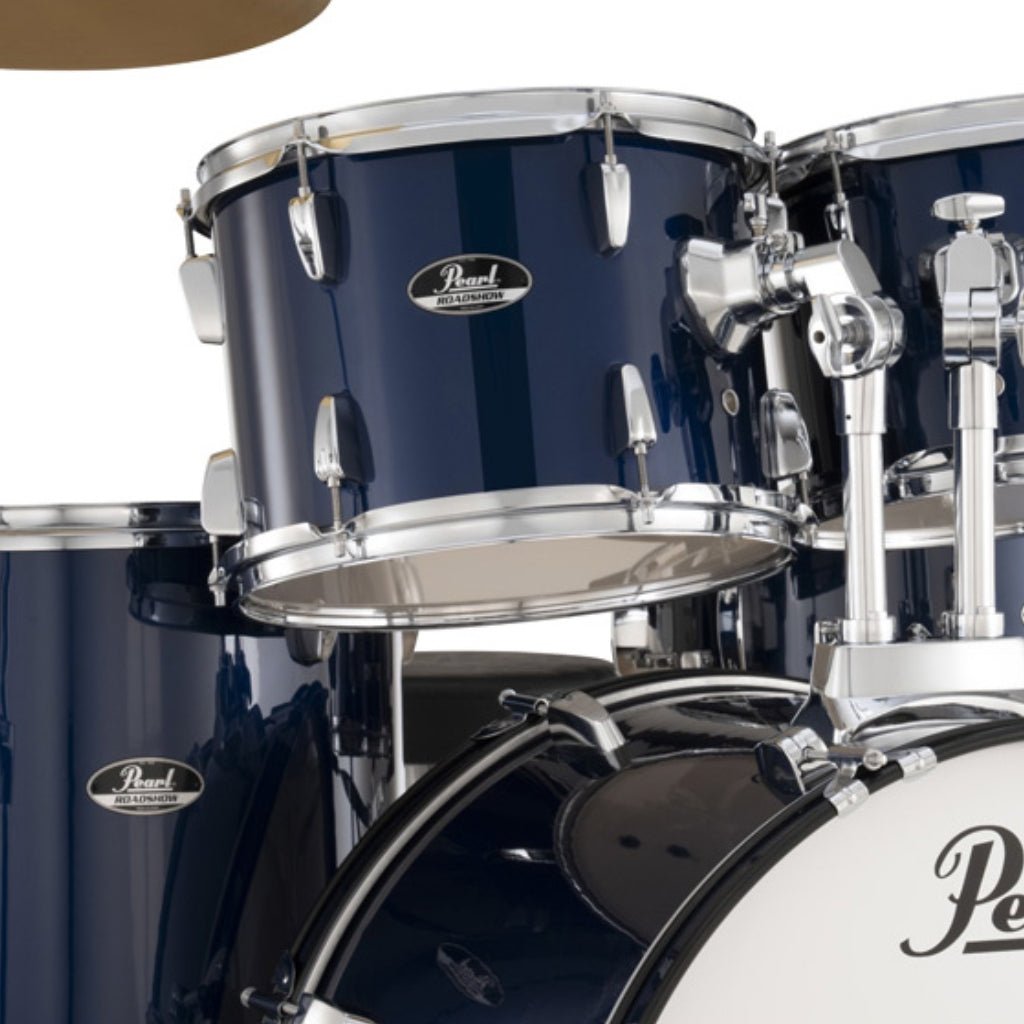 Pearl Roadshow 22" 5pc Drum Kit Package with Cymbals - Royal Blue Metallic Acoustic Drums Sky Music