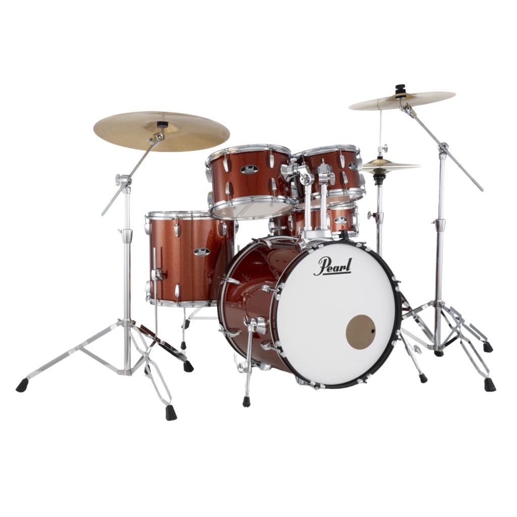 Pearl Roadshow-Plus 5pc 20" with BRD-1 Cymbals Drum Package - Burnt Orange Sparkle Acoustic Drums Sky Music