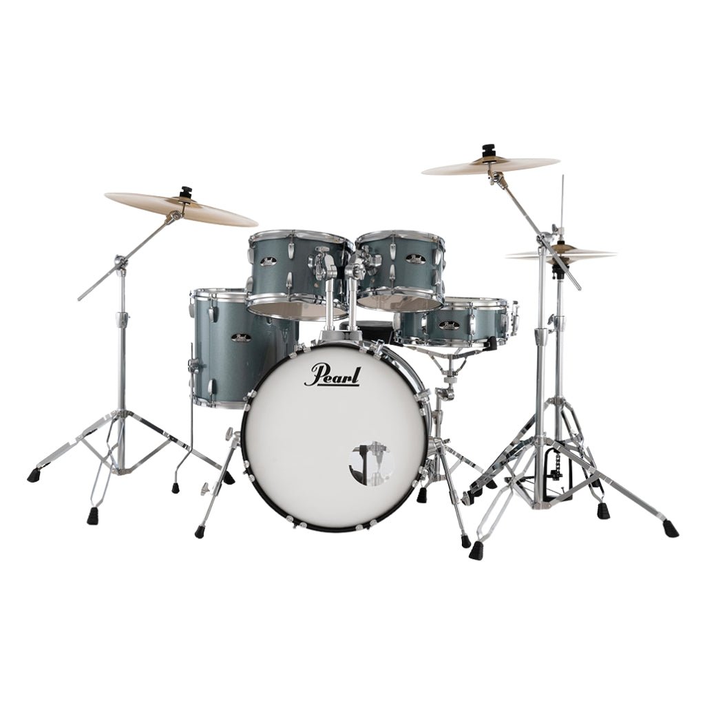 Pearl Roadshow-Plus 5pc 20" with BRD-1 Cymbals Drum Package - Charcoal Metallic Acoustic Drums Sky Music