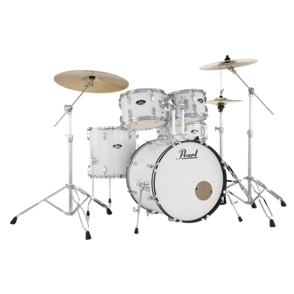 Pearl Roadshow-Plus 5pc 20" with BRD-1 Cymbals Drum Package - Pure White Acoustic Drums Sky Music