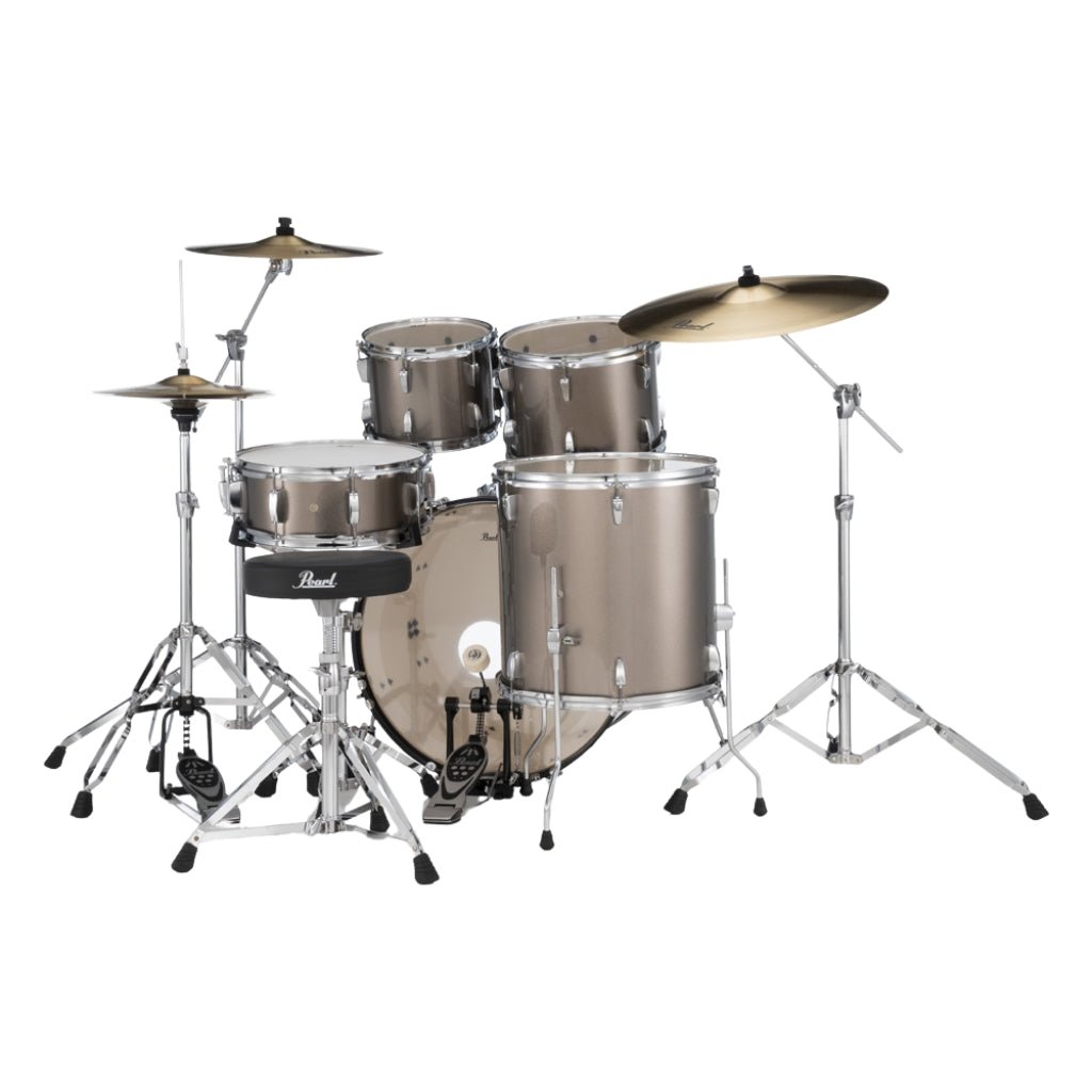 Pearl Roadshow-PLUS 5pc 22" Drum Package with Pearl Cymbals - Bronze Metallic Acoustic Drums Sky Music