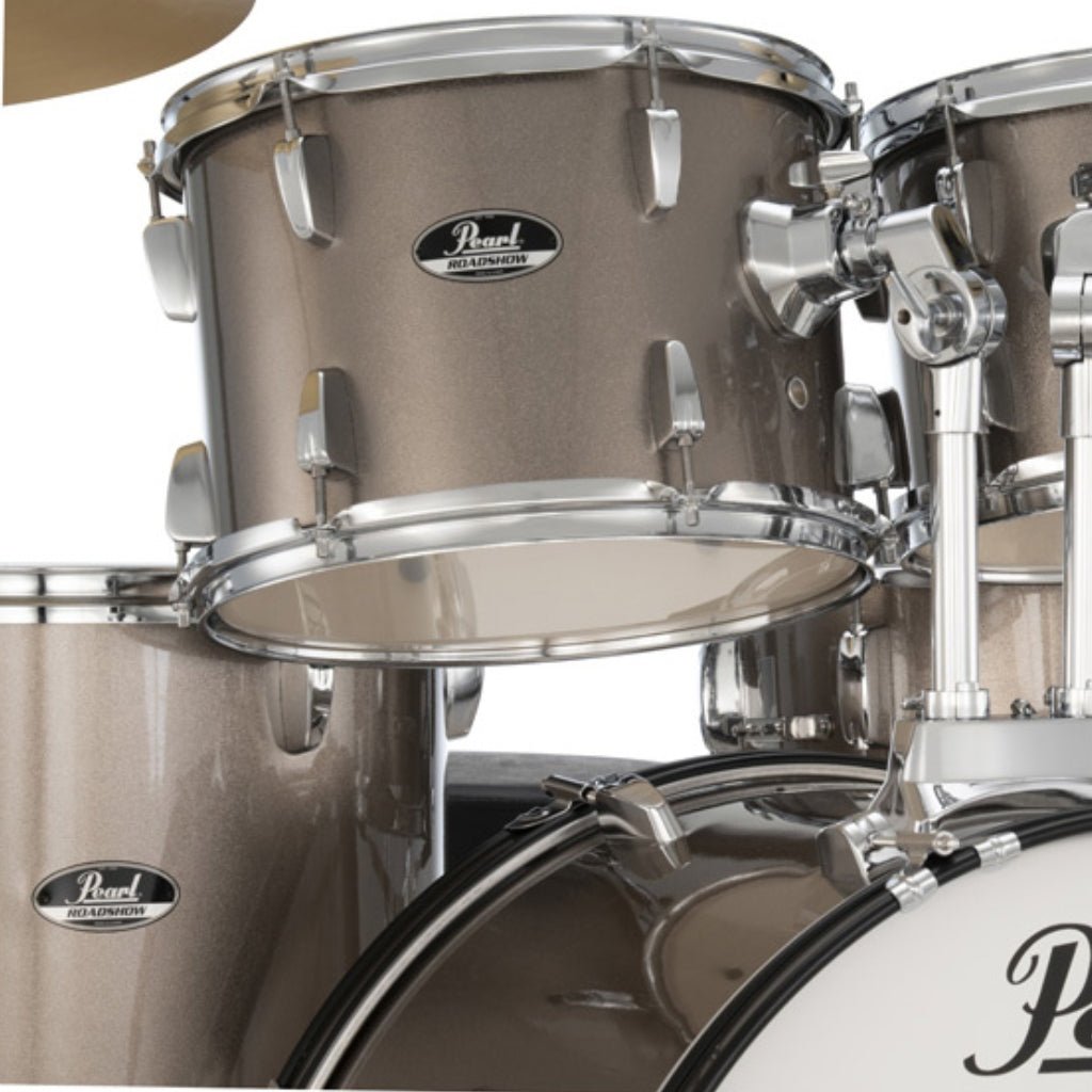 Pearl Roadshow-PLUS 5pc 22" Drum Package with Pearl Cymbals - Bronze Metallic Acoustic Drums Sky Music