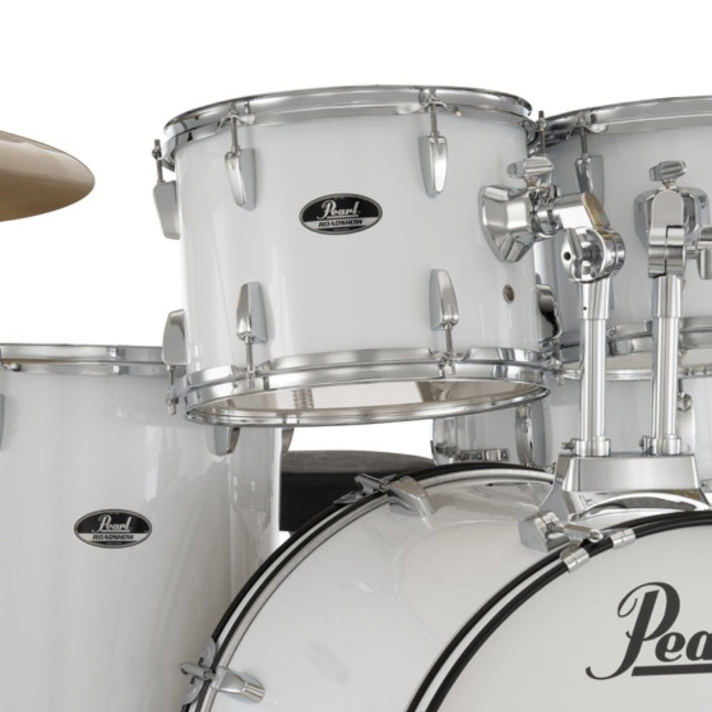 Pearl Roadshow-PLUS 5pc 22" Drum Package with Pearl Cymbals - Pure White Acoustic Drums Sky Music