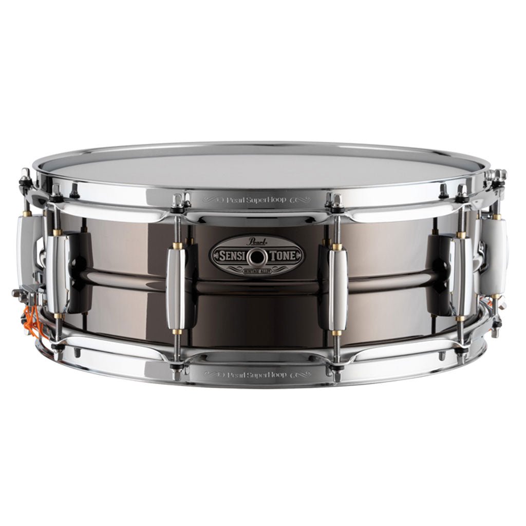 Pearl Sensitone Heritage Alloy 14"x5" Black Nickel over Brass Snare Drum Snare Drums Sky Music