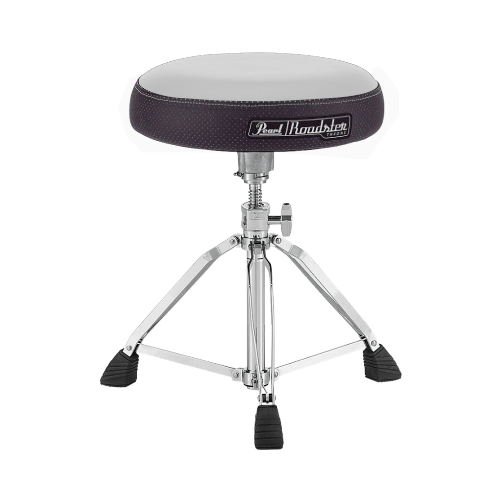Pearl - D1500 15" Vented Round White Cloth - Drum Throne