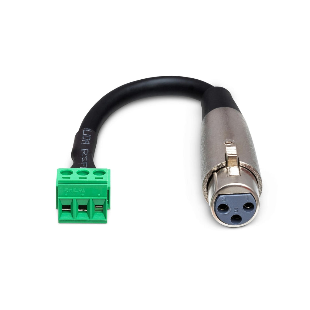 Hosa Technology XLR3F to PHX3M Low Voltage Adaptor