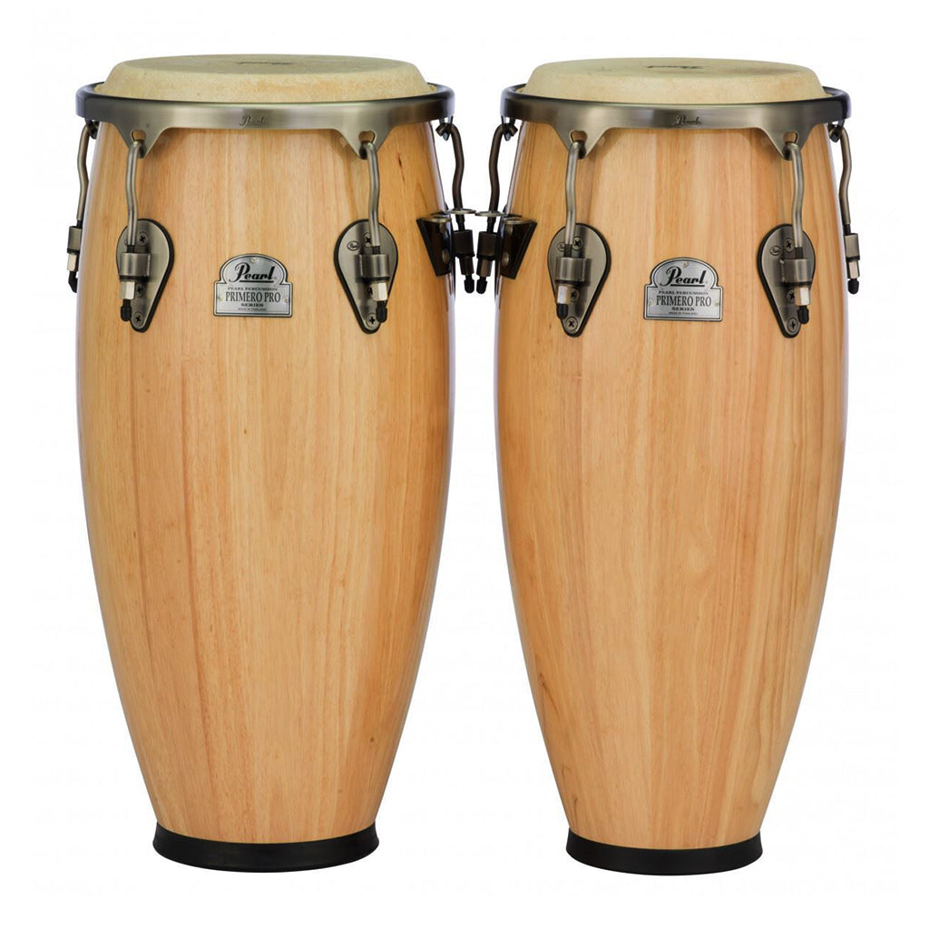 Pearl Primero Pro Series Wood Conga Set 10" 11" with Stands Natural