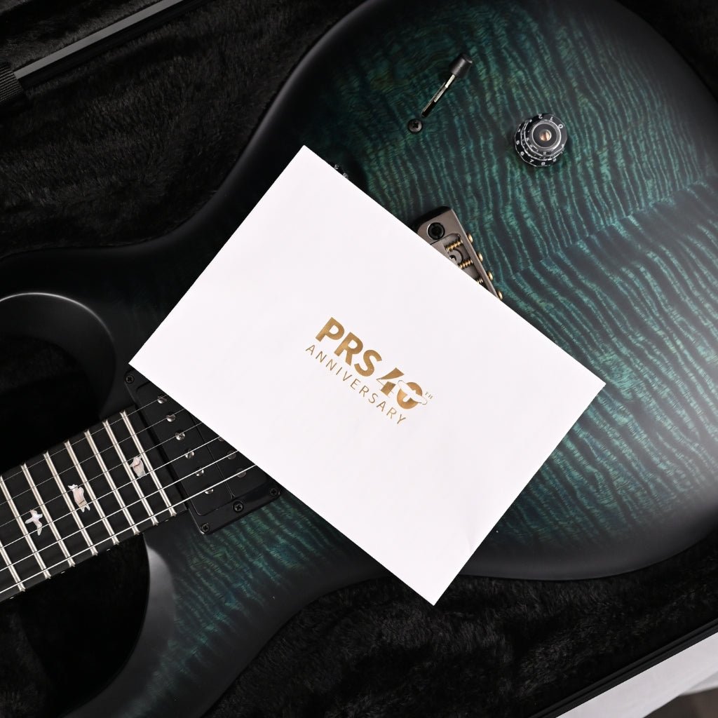 PRS 40th Anniversary Custom 24 Satin Limited Edition Electric Guitar - Cobalt Smokeburst Electric Guitars Sky Music