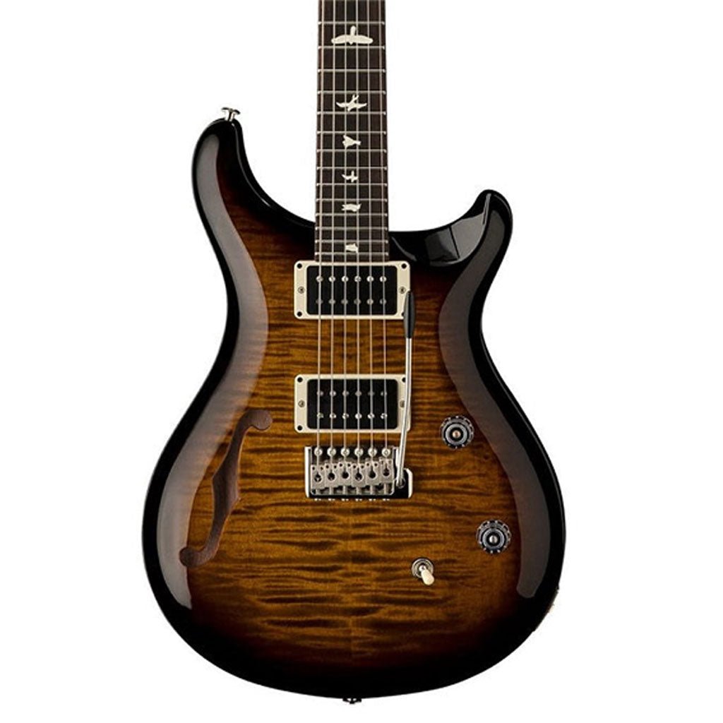 PRS CE24 Semi Hollow Electric Guitar - Black Amber Electric Guitars Sky Music