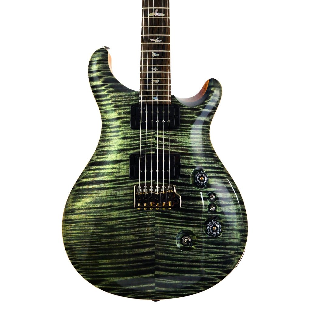 PRS Custom 24-08 10-Top Natural Back Electric Guitar - Sage Electric Guitars Sky Music