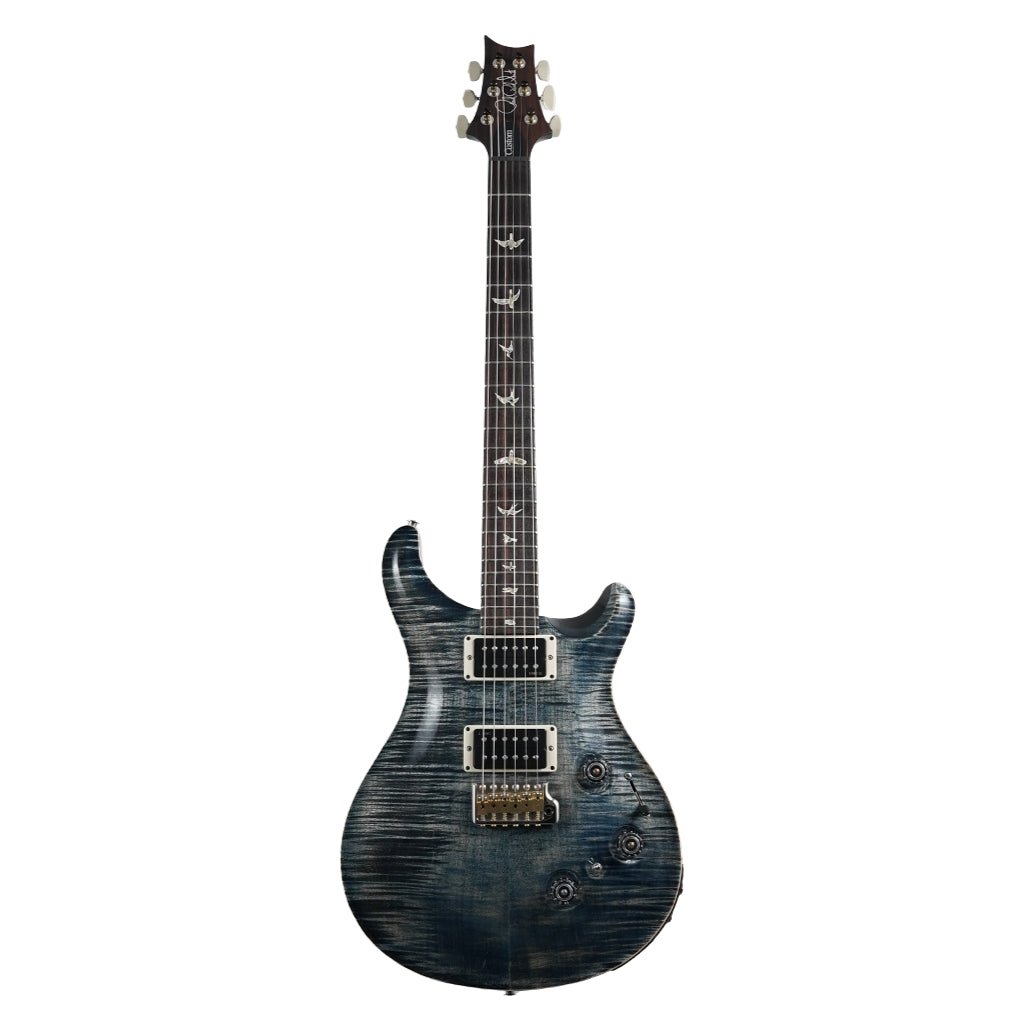 PRS Custom 24 Piezo Pattern Thin Electric Guitar - Faded Whale Blue Electric Guitars Sky Music
