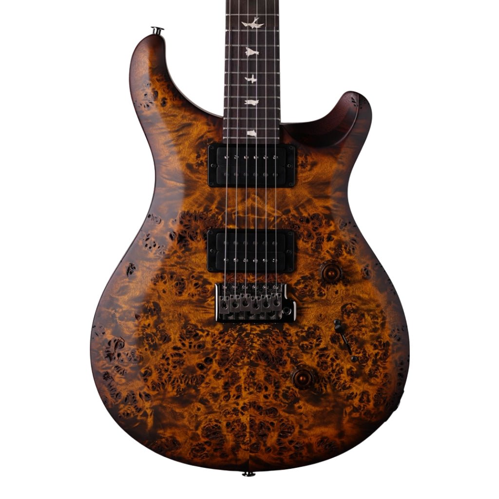 PRS Limited Edition Wood Library Select S2 Custom 24 Poplar Burl Electric Guitar - Black Gold Burst Electric Guitars Sky Music