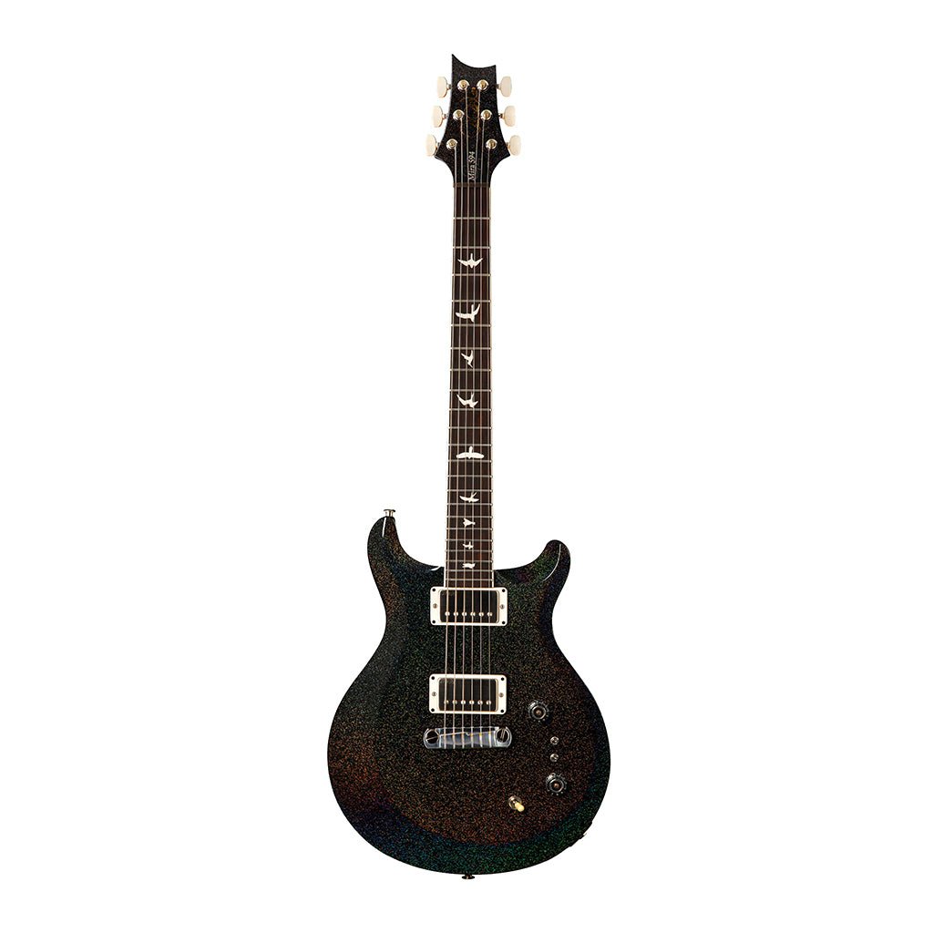 PRS S2 Mira 594 Electric Guitar - Black Rainbow Holoflake Electric Guitars Sky Music