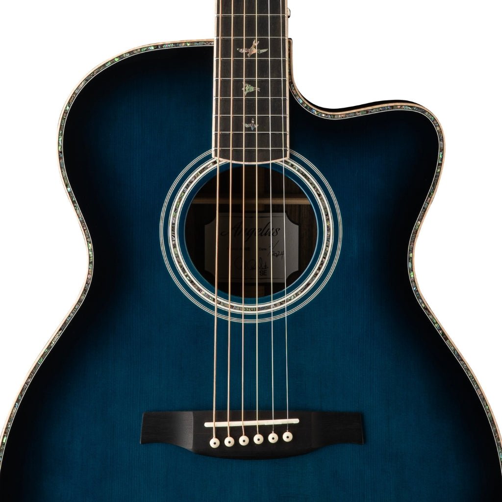 PRS SE A60E Acoustic Electric W Case - Cobalt Blue Burst Acoustic Guitars Sky Music