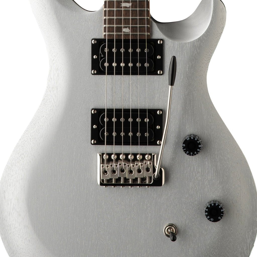 PRS SE CE24 Standard Satin Electric Guitar - Metallic Silver Electric Guitars Sky Music