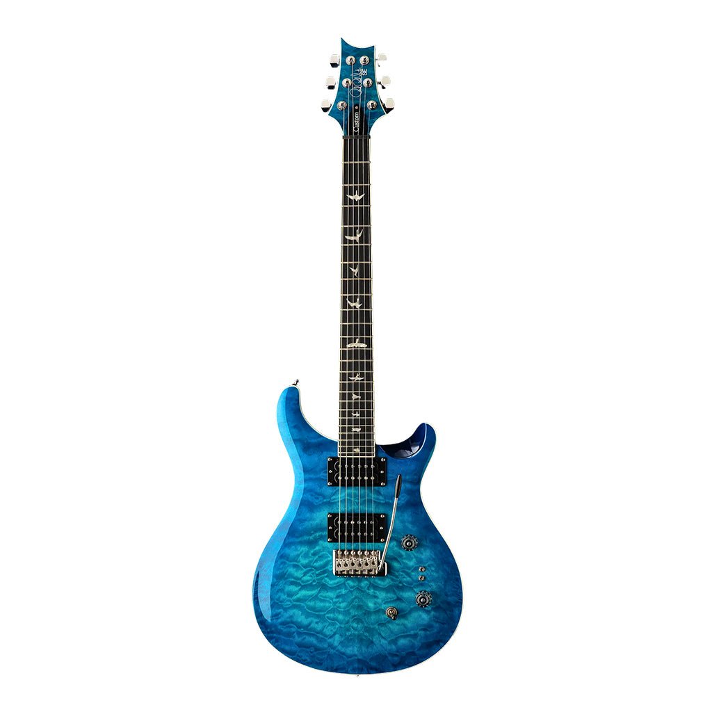 PRS SE Custom 24 08 Quilt - Lake Blue Electric Guitars Sky Music