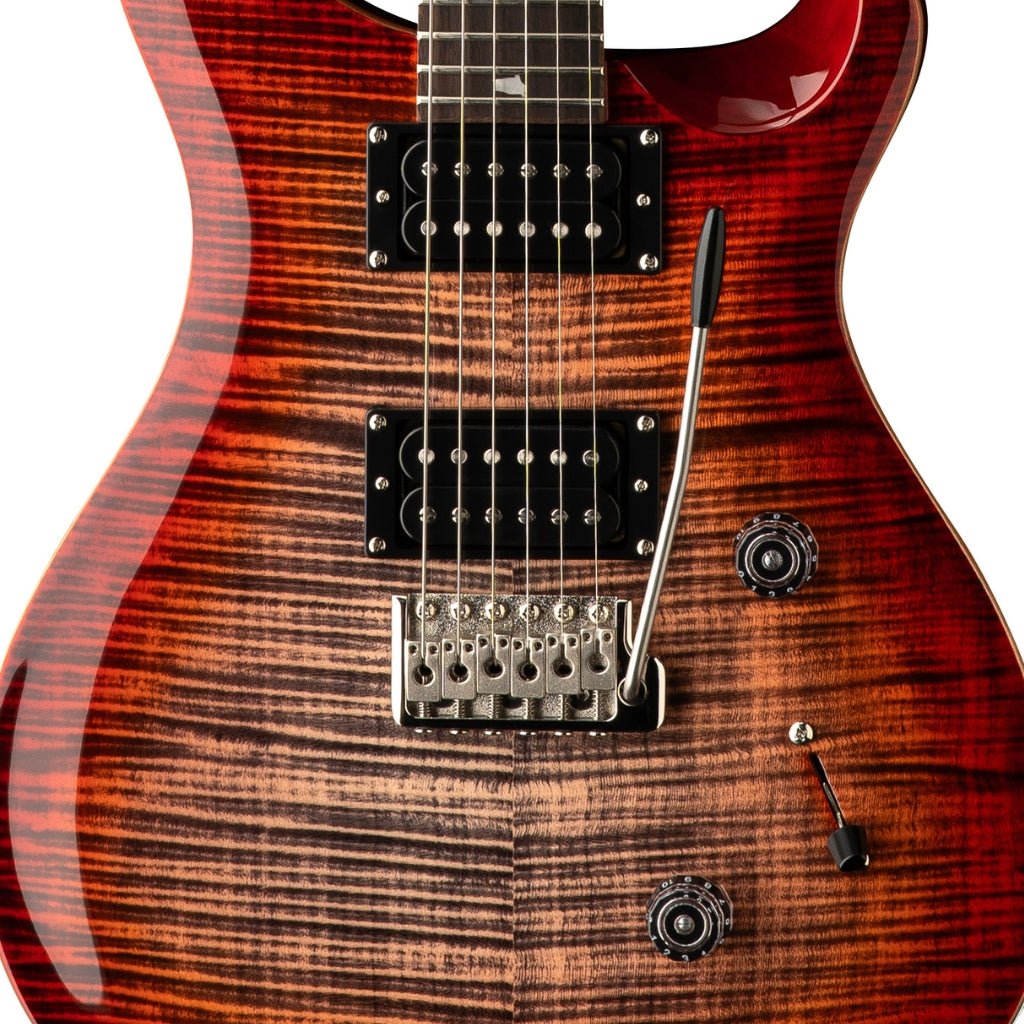 PRS SE Custom 24 Electric Guitar - Charcoal Cherry Burst Electric Guitars Sky Music