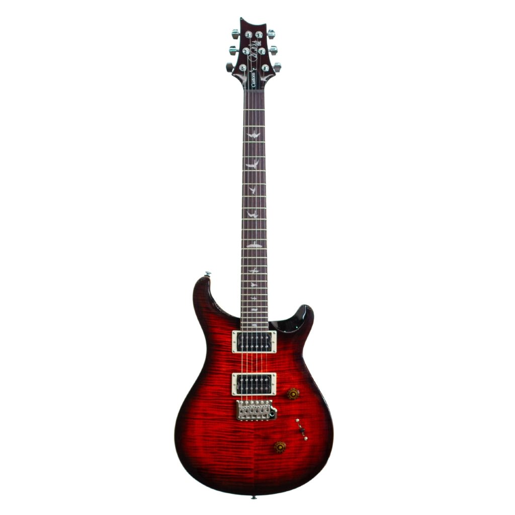 PRS SE Custom 24 Electric Guitar - Orange Tiger Smoked Burst Electric Guitars Sky Music