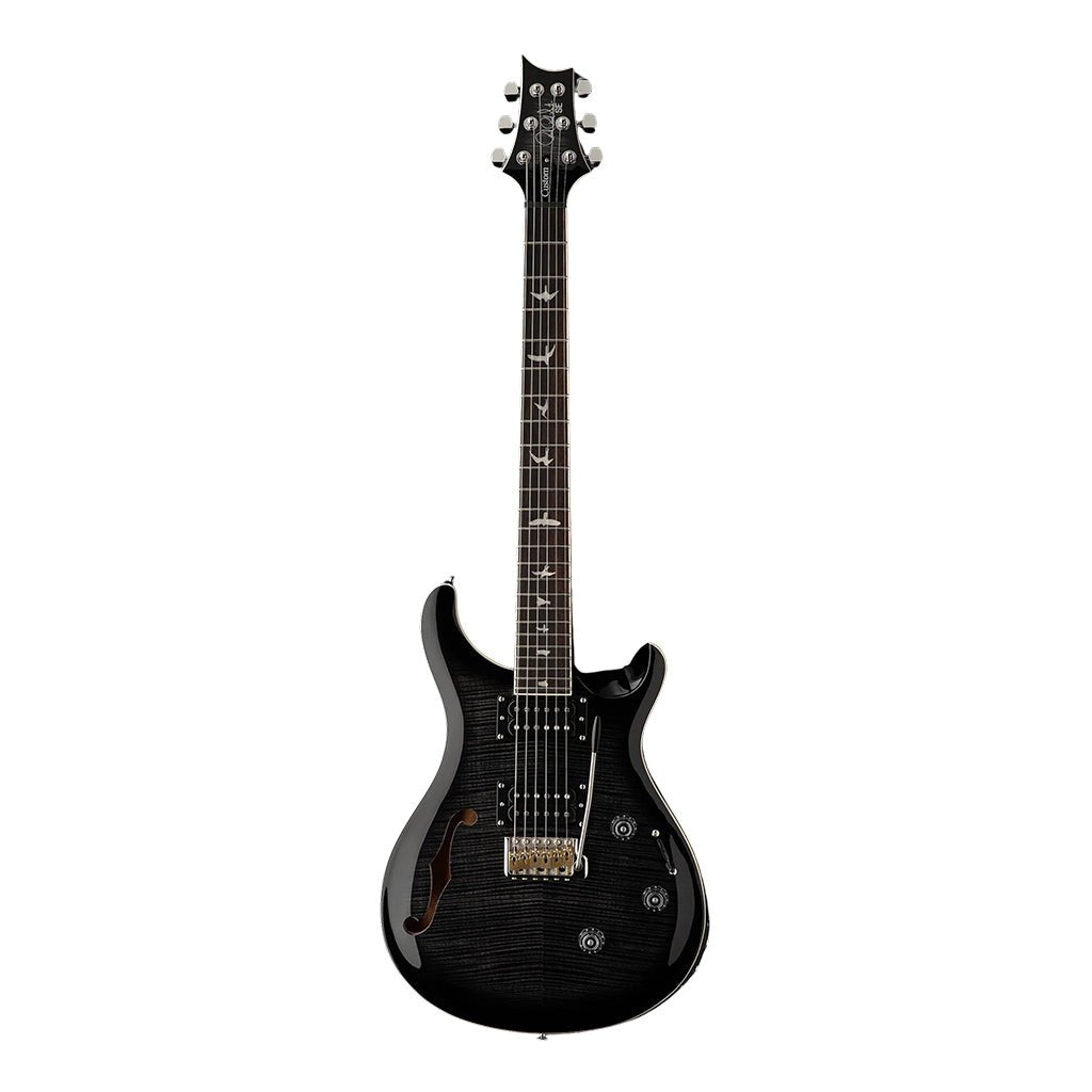 PRS SE Custom 24 Semi Hollow Piezo - Charcoal Burst Electric Guitars Sky Music